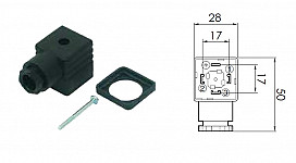 Connector for solenoid valves