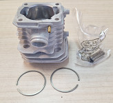 Saw piston and cylinder