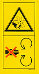 Sticker Warning – ventilator
