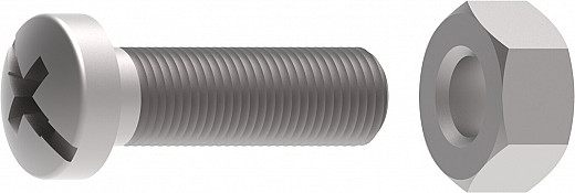 Screw + nut