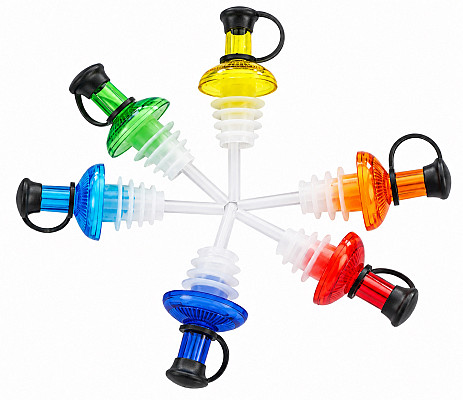 Plastic stoppers with a closing cap