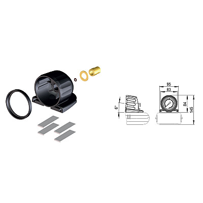 Analog pressure gauge set