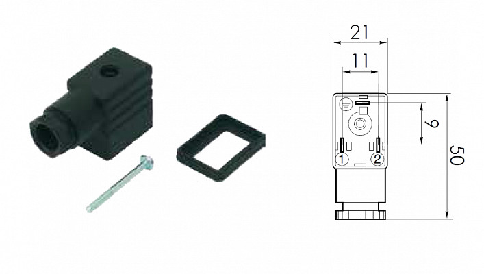 Connector for valves - small