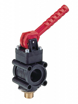 Manually controlled boom section valve