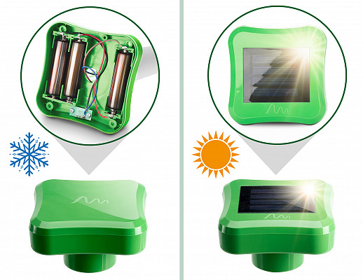 Year-Round Mole Repeller – Solar & Battery Powered