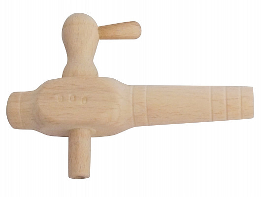 Wooden faucet/tap