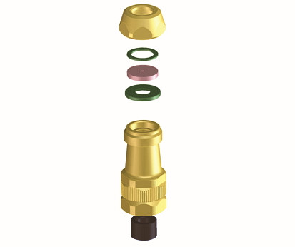 Adjustable nozzles for terraces or higher reach spraying – brass