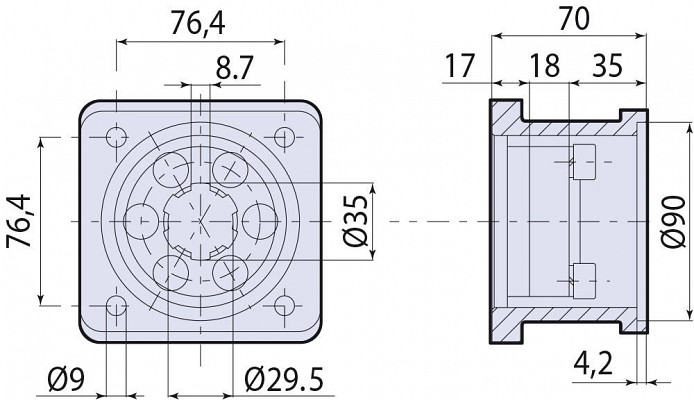 Flange AR/CMV