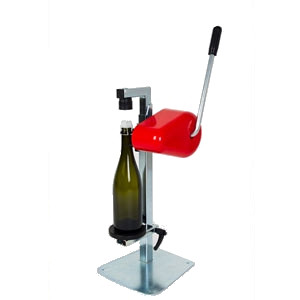 Bench capper for sparkling wine bottles