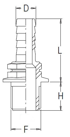 Hose tail D.30