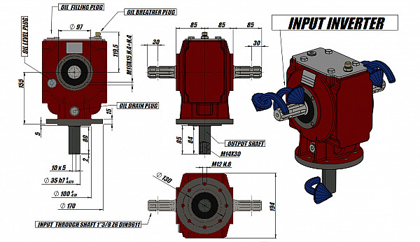 Gearbox - inverter