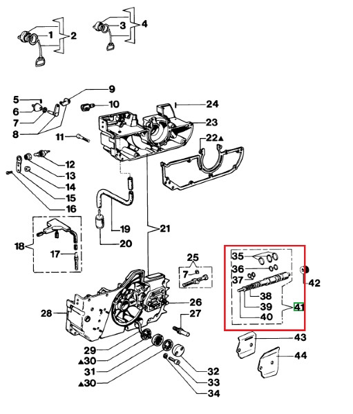 Saw oil pump