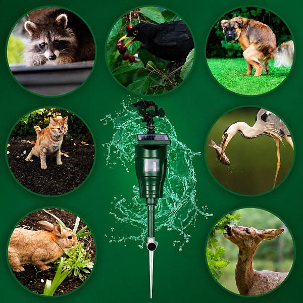 Solar-Powered Motion-Activated Water Sprinkler