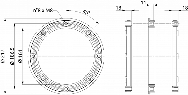 Sprayer flange