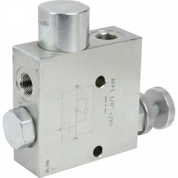 Hydraulic flow regulator 1/2