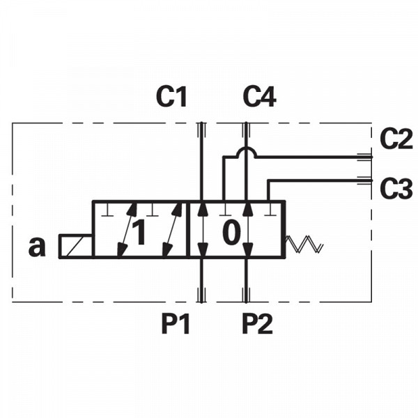 Switch valve 6/2 NG06 12V