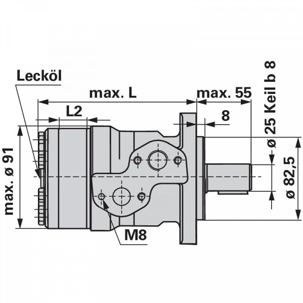 Hydraulic motor EPM 50