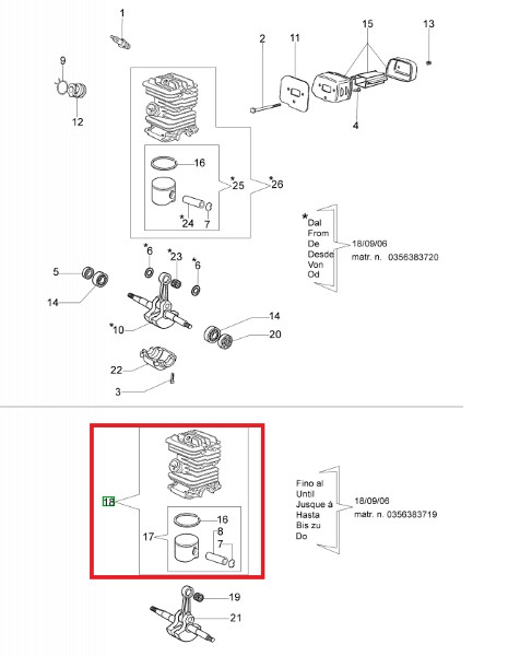 Piston and cylinder D38