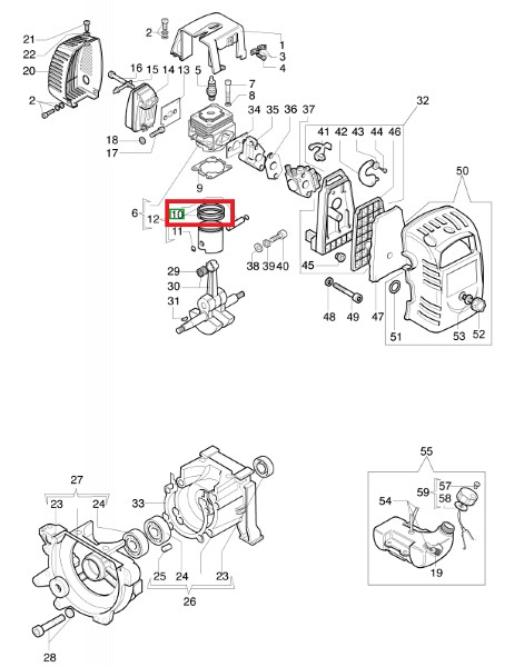 Piston ring D 52