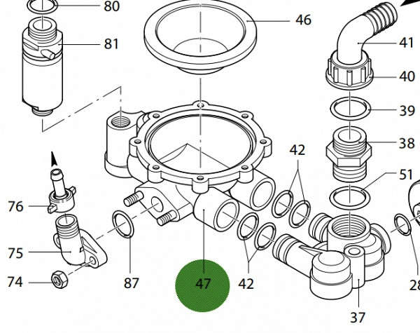 Lower air chamber