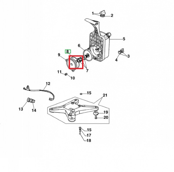 O-ring for motor pump