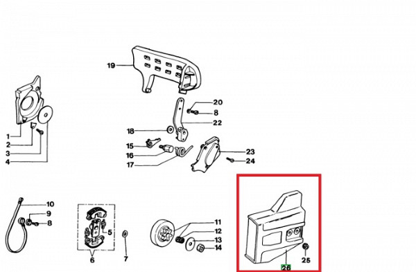 Chain casing 935