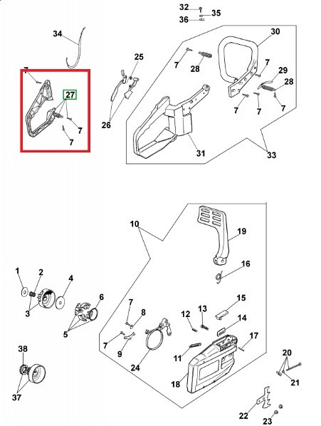 Chainsaw handle