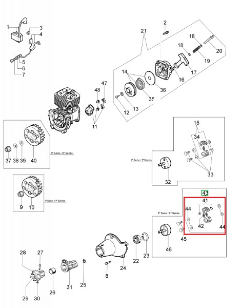 Mowers clutch BC320T