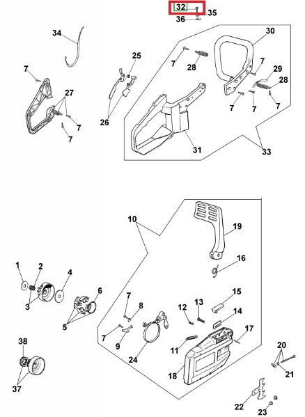 Chain screw