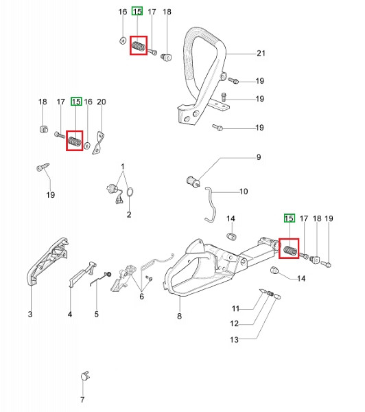 Shock absorber spring