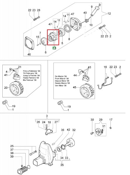 Ignition spring 453 bp