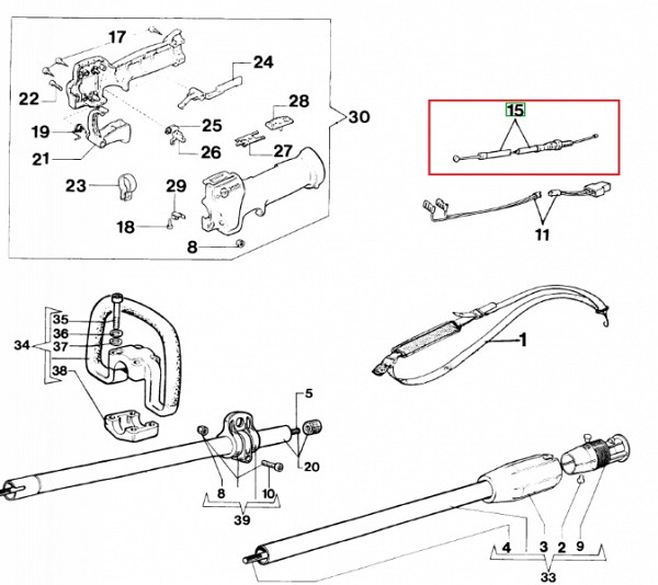 Gas cable