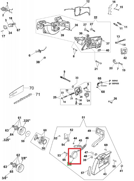 Chainsaw brake 962